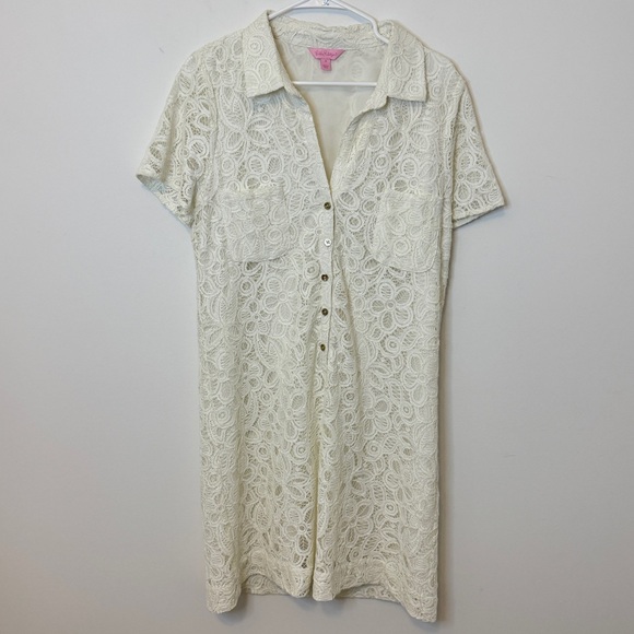 Lilly Pulitzer White Lace Dress - Picture 2 of 11